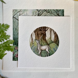 Unicorn Print, Unicorn Wall Art, Fantasy Illustration Print, Whimsical Print,