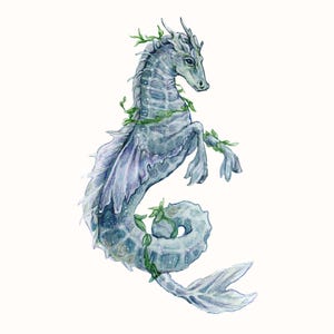Hippocampus-tryck, mytologi, mytisk varelse, marint liv, illustrerad konst