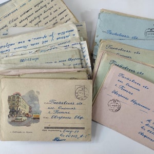 70 cartas soviéticas antigas