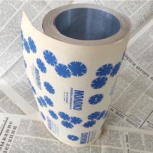 3 lb / 1.4 kg roll of USSR vintage milk wrapper 70s
