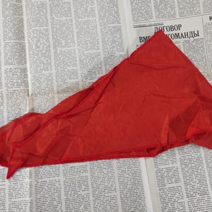 Red tie of pioneer (scouts) of the USSR 80s