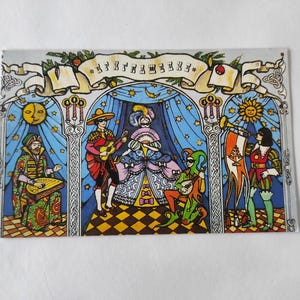 Carte postale soviétique non utilisée 1985, invitation à la fête du nouvel an