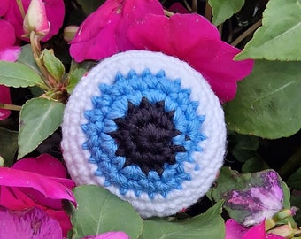 Crochet Catnip & Silvervine Eyeball Halloween Toy