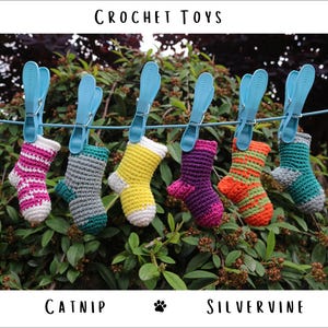 Sock - Crochet Catnip & Silvervine Toy