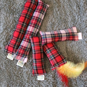 Christmas Tartan - Catnip and Silvervine Kicker - ChosenByKai