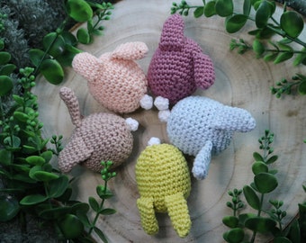 Crochet Catnip & Silvervine Cute Widdle Bunny Toy