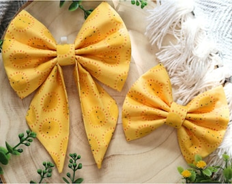 Ray Of Sunshine - Bow Tie, Sailor Bow, Scrunchies and Cat Collars For Cats & Dogs - Sun Summer ChosenByKai