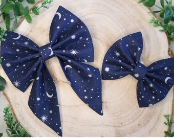Night Time Twilight  - Bow Tie, Sailor Bow, Scrunchies and Cat Collars For Cats & Dogs - ChosenByKai