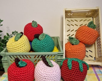 Apples and Oranges Crochet Catnip & Silvervine Cat Toy