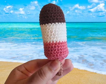 Helado - Juguete de ganchillo para gatos con hierba gatera y vid plateada