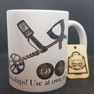 Funny Minelab Equinox Metal Detecting 10oz mug microwave and dishwasher safe