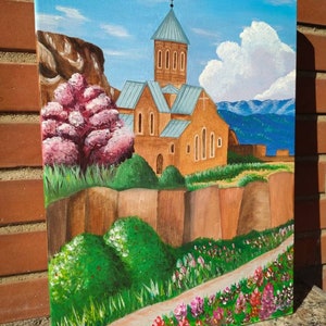 Tbilisi acrylic painting