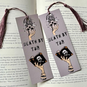 Segnalibro Death by TBR / Regalo di lettura / Libresco / Segnalibro / Regalo libresco / TBR / Divertente / Death by TBR