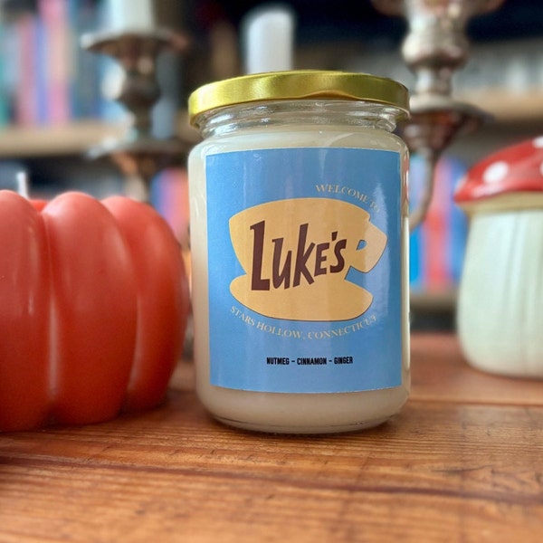 Luke's Diner Candle / Gilmore Girls Inspired Candles / Gingerbread Scent  / Gilmore Girls / Glass Jar Candle / Vegan and Cruelty Free