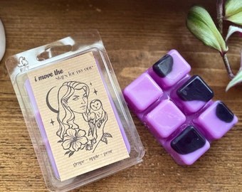 Move The Stars For No-One / Hand Poured Artisan Wax Melts / Grape - Pear Scent / Gothic Apothecary Home Fragrance / Labyrinth / David Bowie