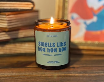 Bougie de saison Hoa Hoa : pin, bergamote, cachemire - Cire de soja 8 oz
