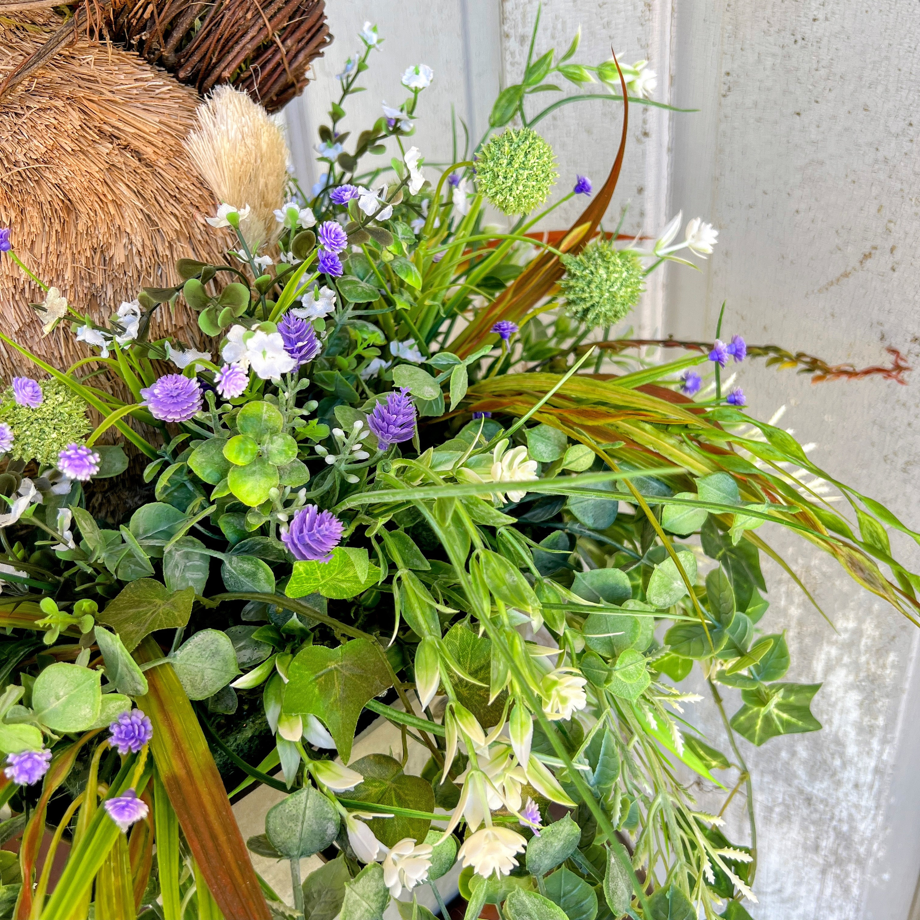Waterfall Rabbit Arrangement Easter Bunny Centerpiece-spring Farmhouse Table Decor-large Rabbit in ...