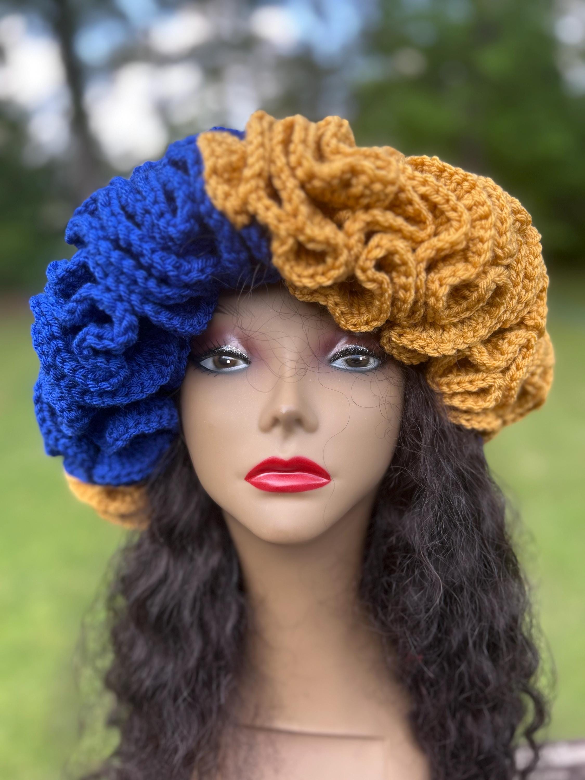 Colorful Crochet Hat with Black and Yellow Accents, Style Theme FW1 Free Red Heart Team Colors Hat Crochet Pattern | Yarnspirations main image 4