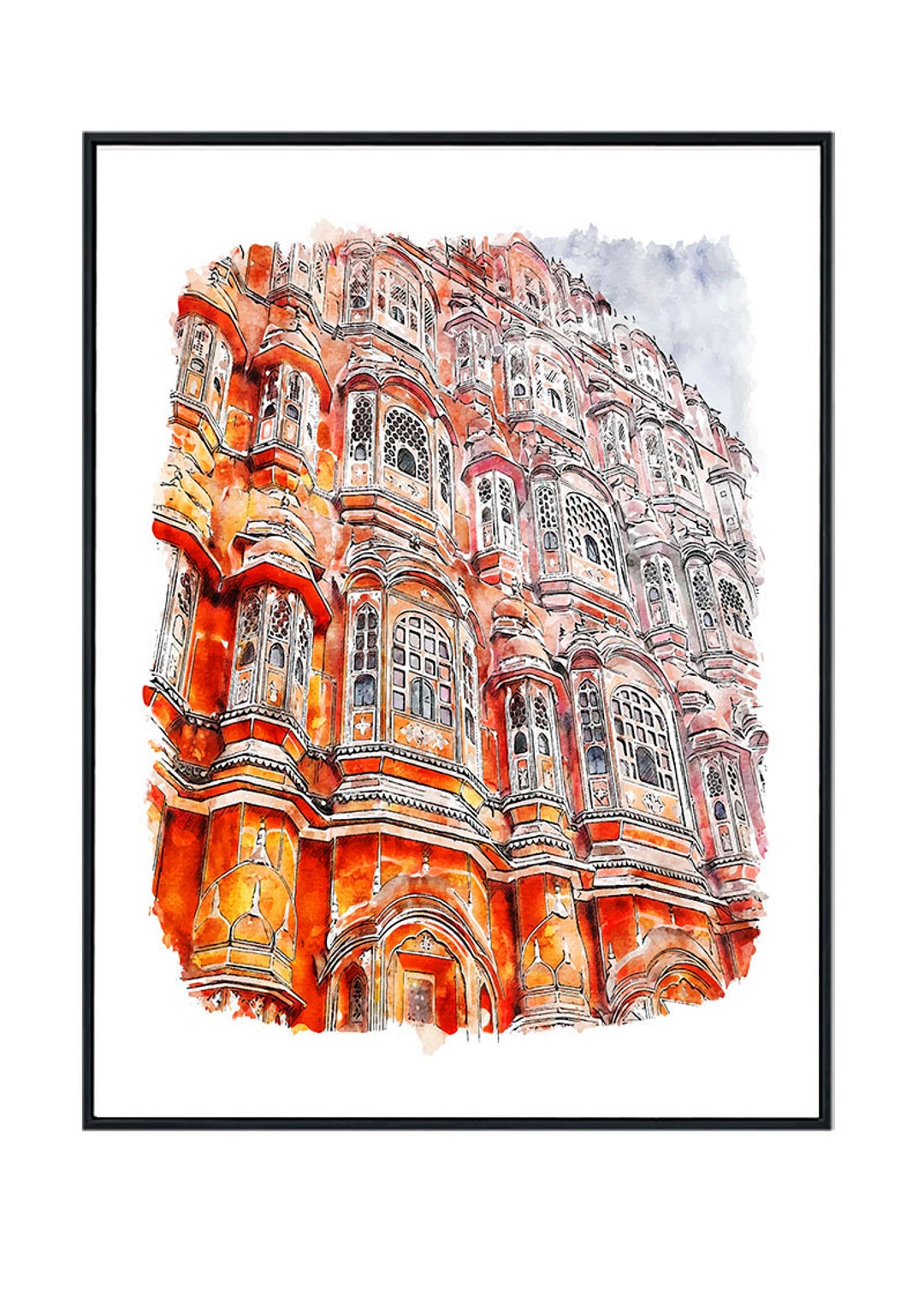 THE DECOR MART Hawa Mahal Canvas 12 inch x 18 inch Painting Price in India  - Buy THE DECOR MART Hawa Mahal Canvas 12 inch x 18 inch Painting online at  Flipkart.com