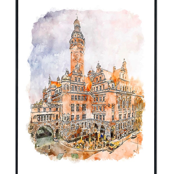 Leipzig Art Print Travel Poster, Print, Travel Print, Travel Gift, Art Prints, Poster Print, Wedding Gift, Travel Art, Wall Art