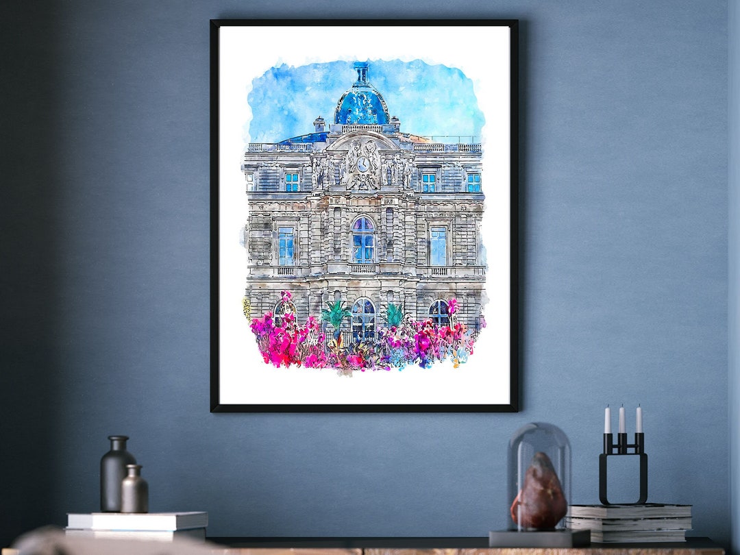 Luxembourg Poster Luxembourg Print Luxembourg Art Etsy