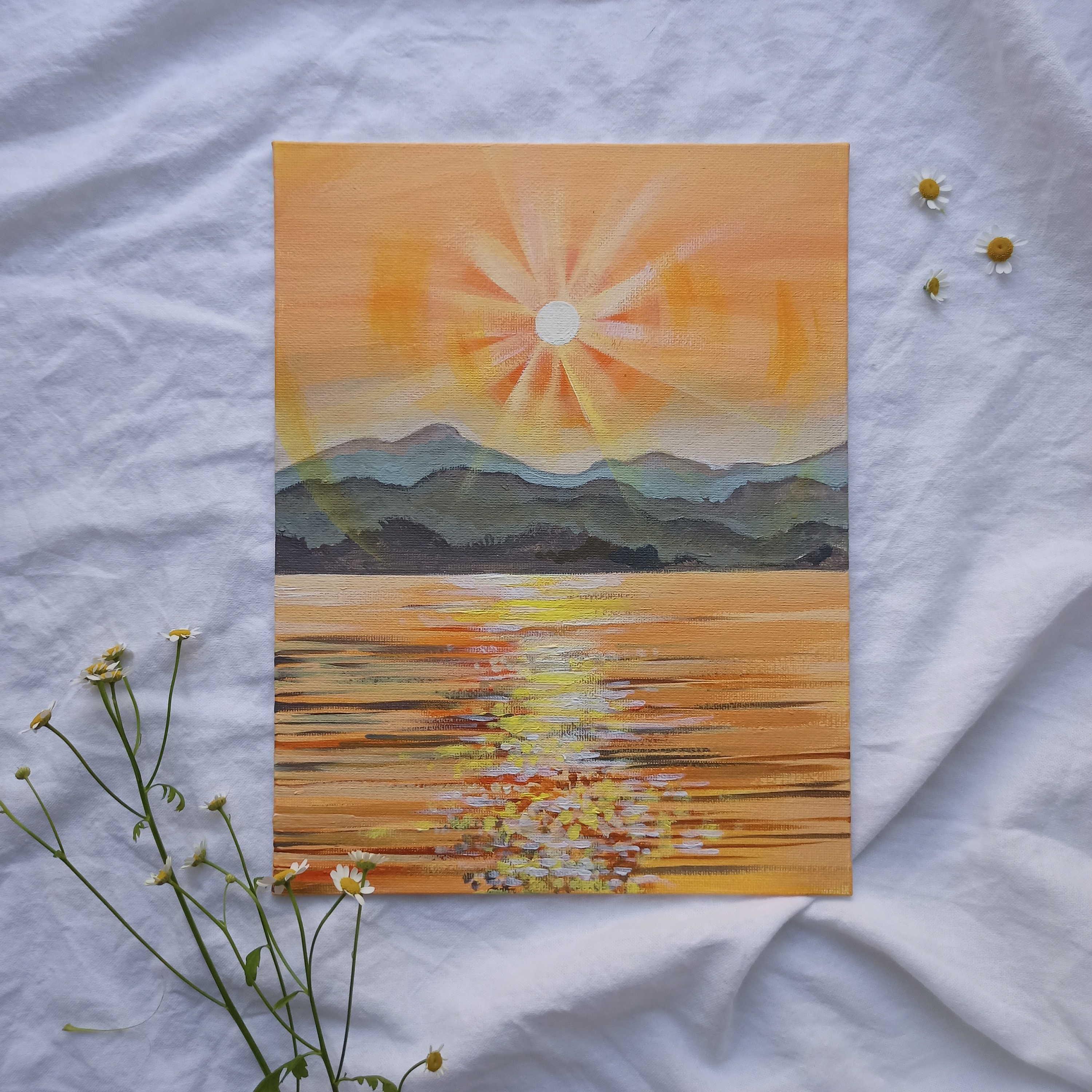 Original Wandbild Wohnzimmer Malerei Acrylgemälde auf | Etsy