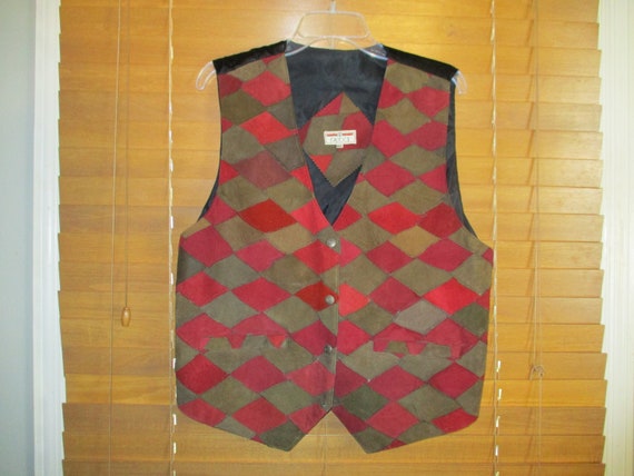 Vintage Gucci Patchwork Leather Vest XL - image 6