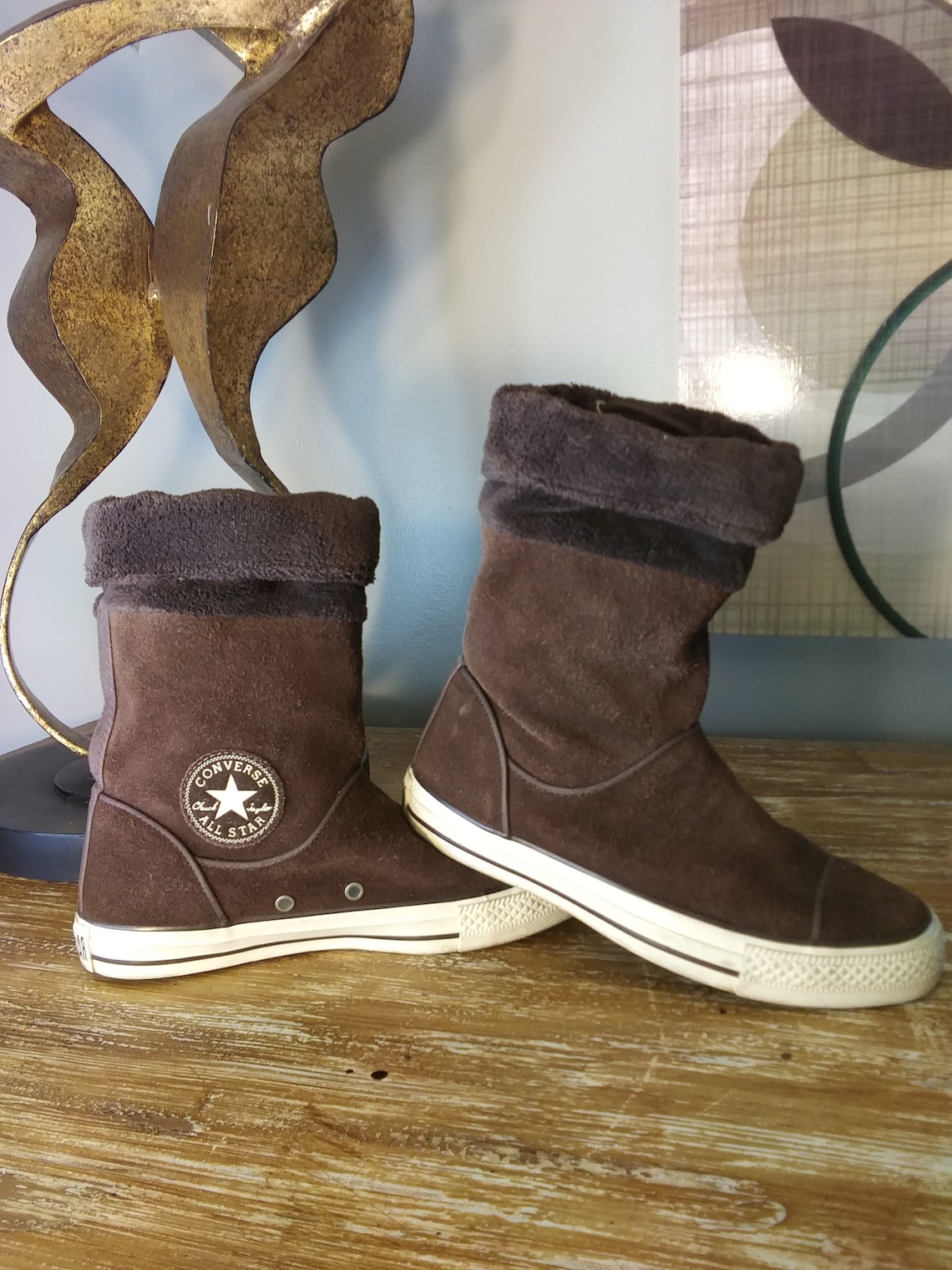 white converse boots size 5