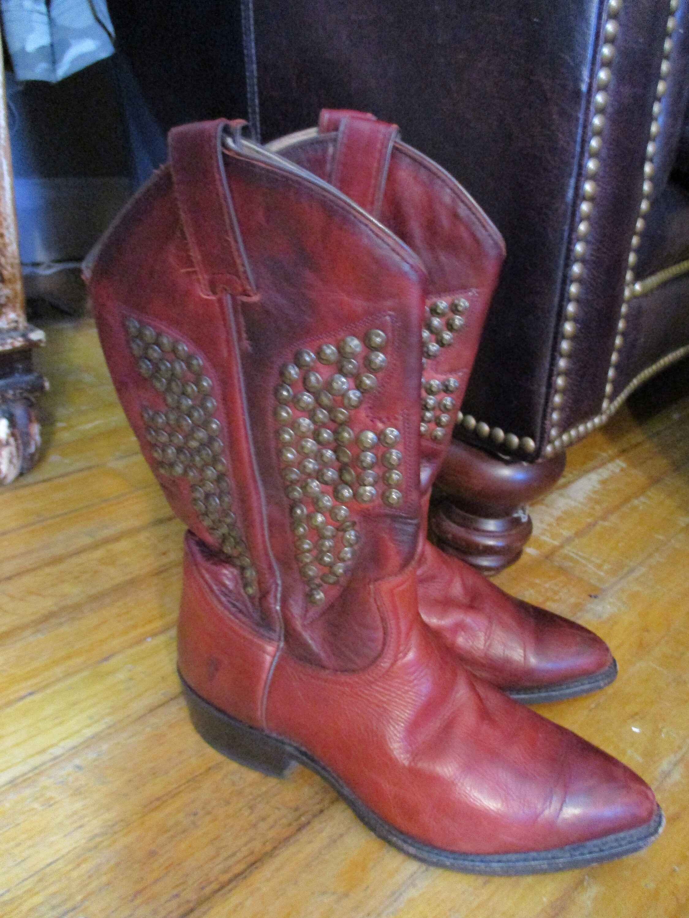 studded cowboy boots