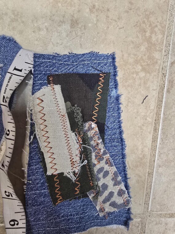 Denim camoflouge & animal print patches for sewing, crafts etc View 2