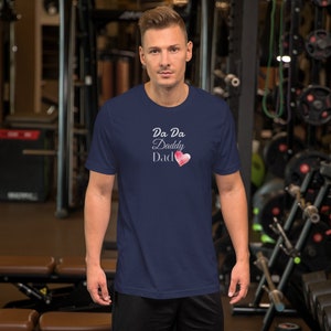 Dada, Papa, Freund, perfekt für Papas Kurzarm-Herrenshirt