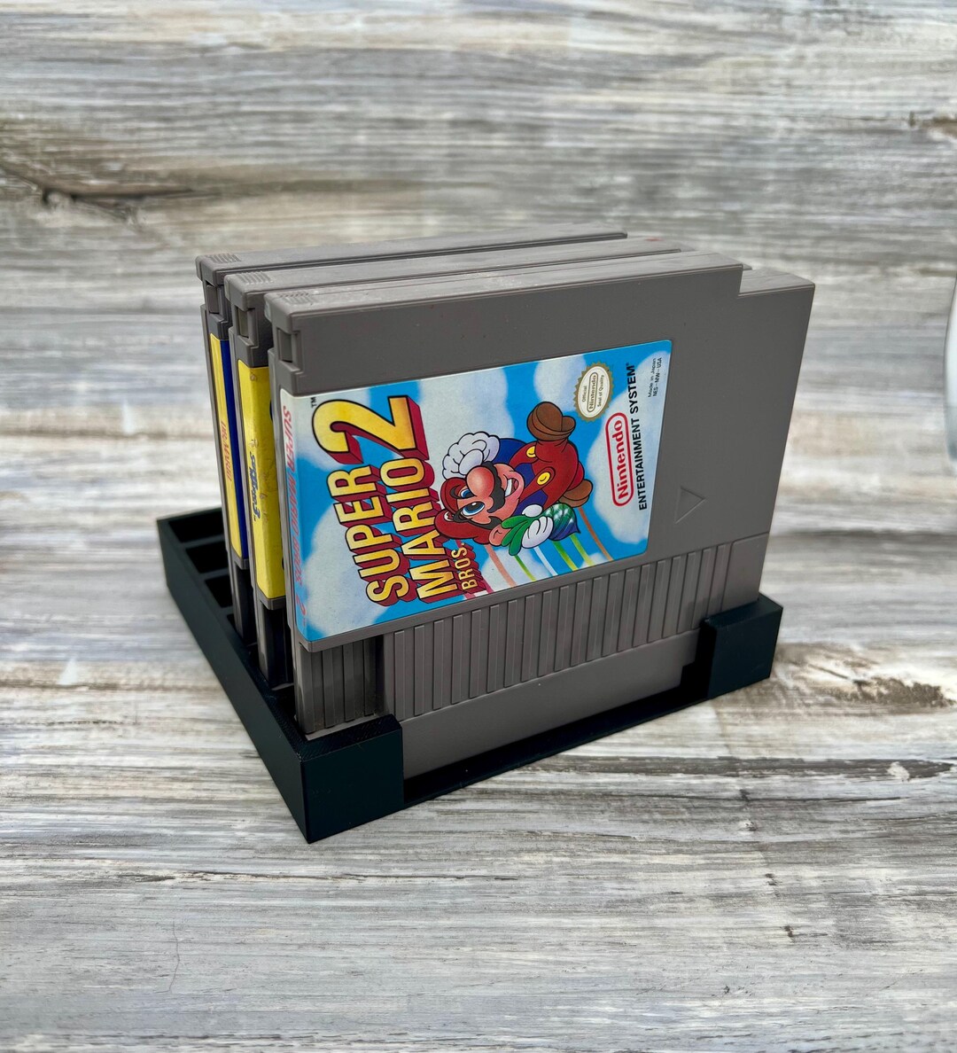 Nes Rack NES Nintendo Cartridge Video Game Holder Display Storage - Holds 6 NTSC ...