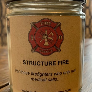 Structure Fire Candle