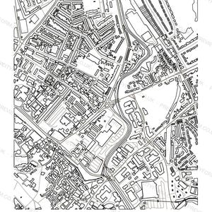 York colour-in map — this is what you download, a blank printable outline to colour yourself