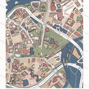 Redcliffe colour-in map — the real streets and building outlines of Redcliffe, Bristol, ready to colour