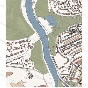 Clifton Village colour-in map — the real streets and building outlines of Clifton Village, Bristol, ready to colour