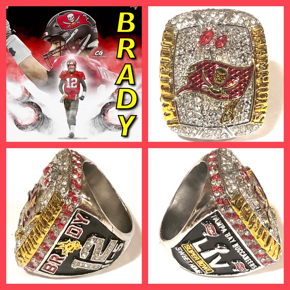 Tampa Bay Buccaneers 2020 Tom Brady Championship Ring Size ...