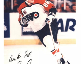 Ron Hextall Philadelphia Flyers Autographed Signed Blocker Save 8x10 Photo