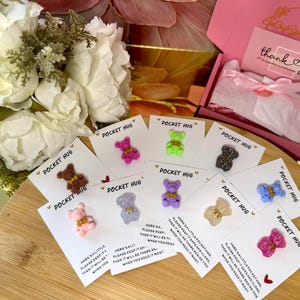 Abbraccio tascabile dell'orso/ Regalo di compleanno/ Migliore amico/ Penso a te/ Piccolo regalo/ Mi manchi/ Amanti degli orsi