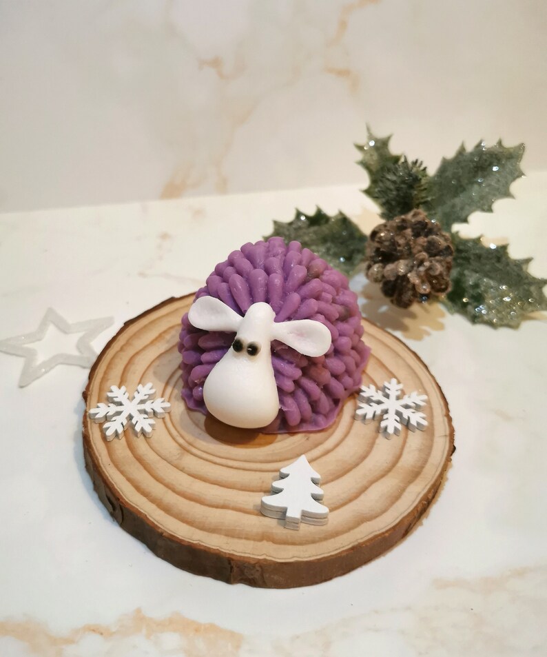 Handmade Christmas Soap Sheep, Easter, Birthday, Mother day Gift,Shea Butter Soap, SLS Free image 7