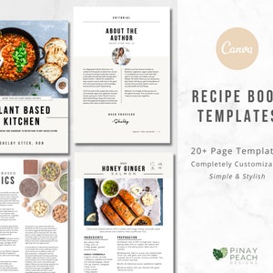 COOKBOOK Template | Family Cookbook | Recipe Book Template | Recipe Ebook Template | Design Your Own Cookbook