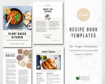 COOKBOOK Template | Family Cookbook | Recipe Book Template | Recipe Ebook Template | Design Your Own Cookbook