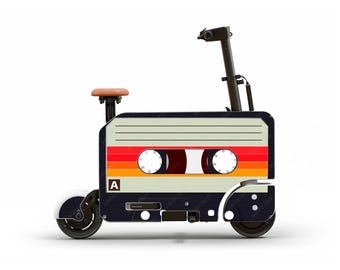 Honda Motocompacto Skin | Graphic Overlay Overlay | Style 34-3 | Cassette Tape