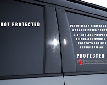 2021-2024 Ford Mach-E Gloss Black PPF Pillar Protector Kit |Eliminates Scratches and Swirls | Accessories