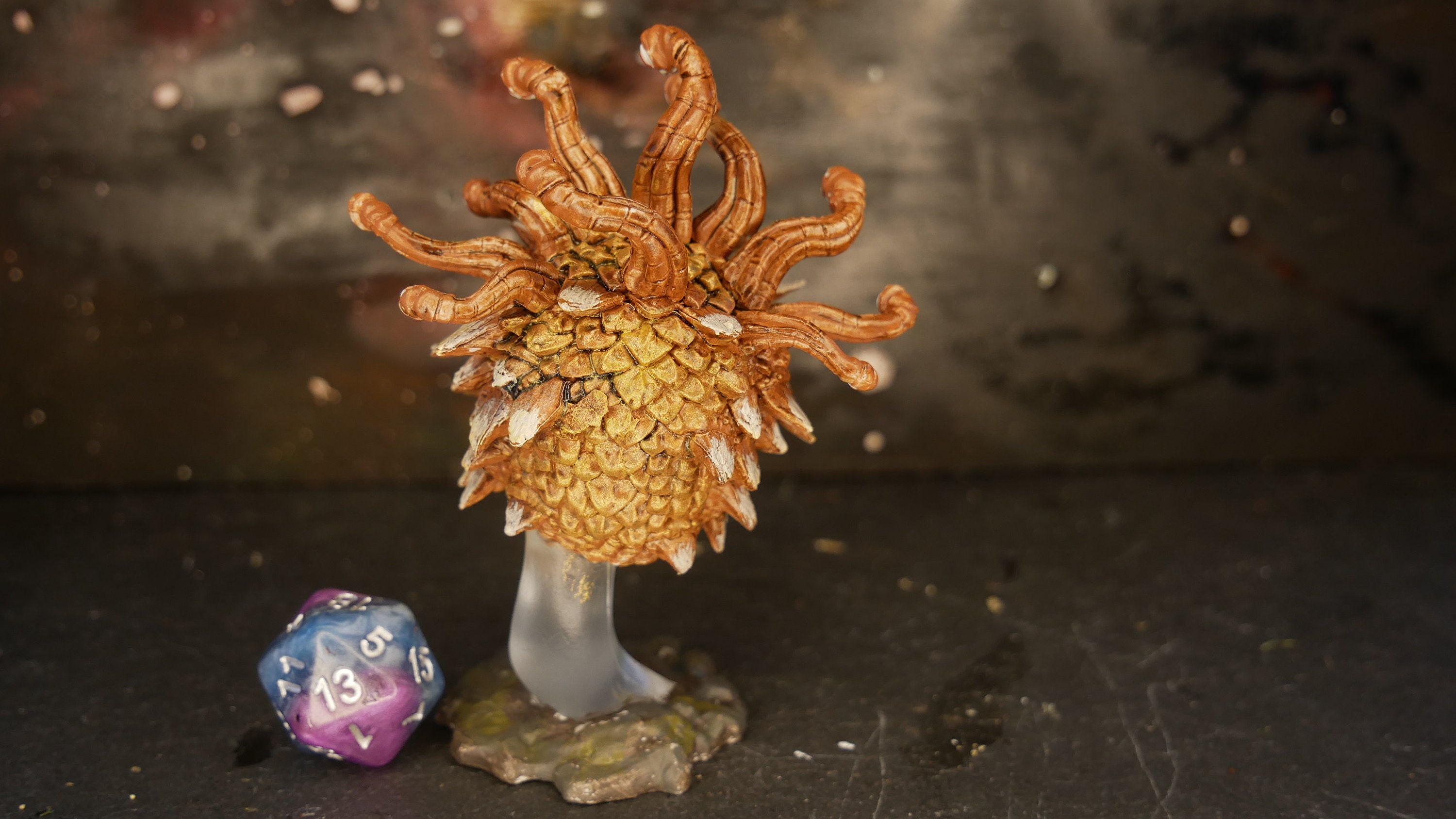 Custom-painted Beholder Miniature | TTRPG | Mini | DND | RPG