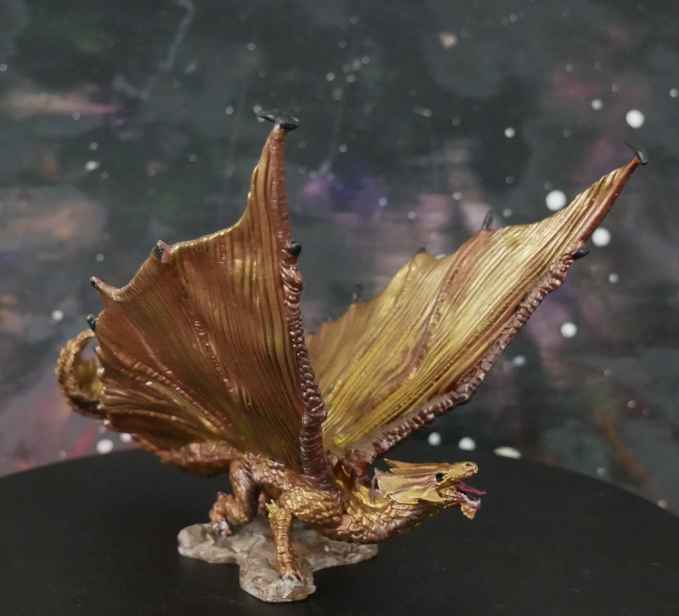 Hand painted Young Black Dragon miniature | TTRPG | Mini | DND | RPG ...