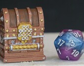 Hand-painted Treasure Chest Miniature TTRPG Mini DND RPG