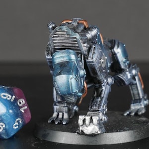 hand painted Sci Fi Wardog robot miniature | Sci Fi | RPG | Stargrave | Space Station Zero
