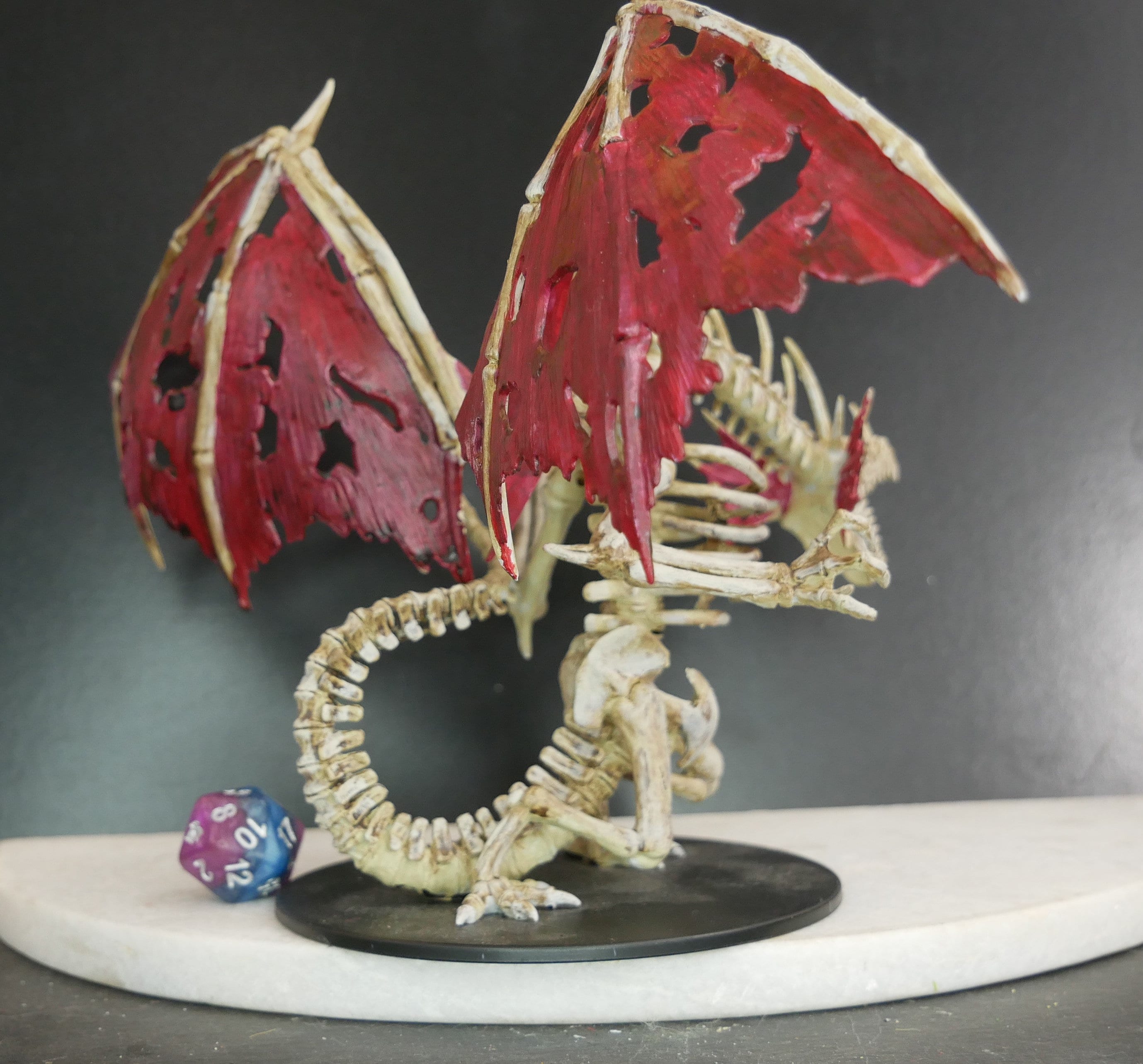 Custom-painted Everlasting Red Dracolich Miniature | TTRPG | Mini | DND ...