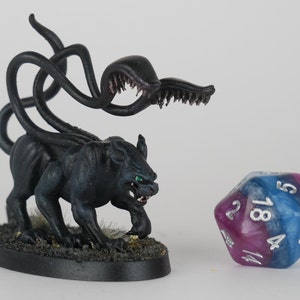 Custom painted Displacer Beast miniature | DND | TTRPG | RPG